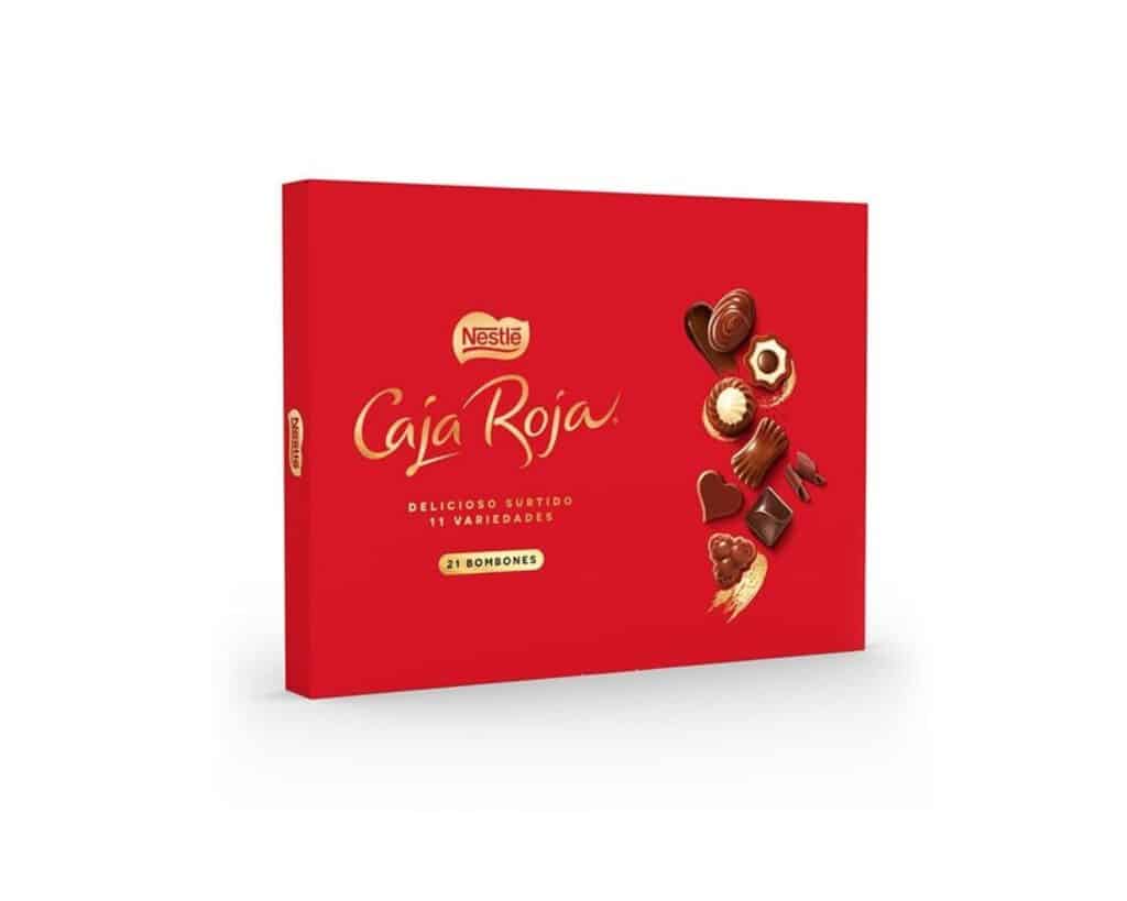 regalar bombones caja roja