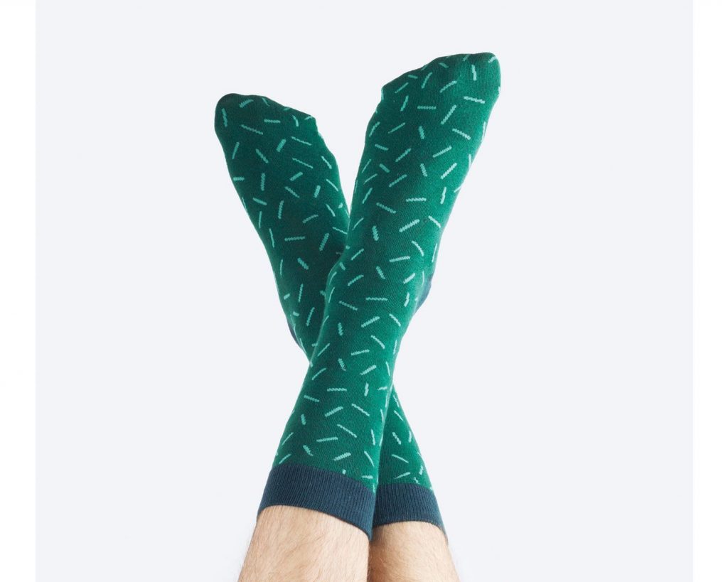 Calcetines originales para ellos con diseño cactus