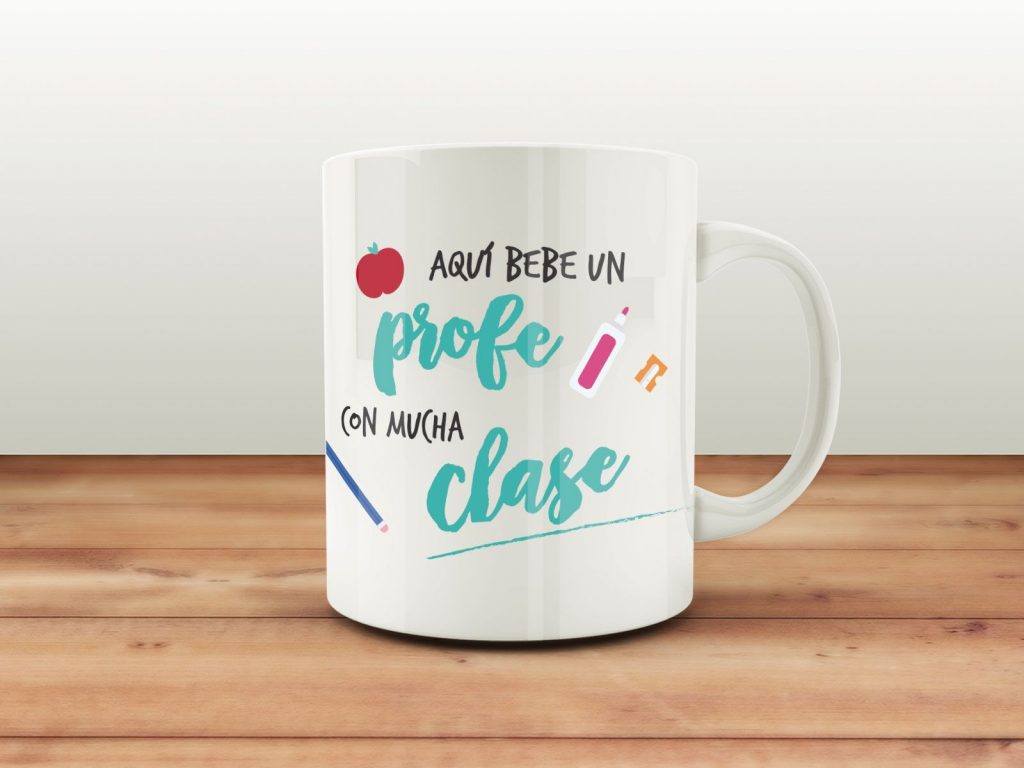 taza regalo para profesores