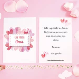 Tarjeta con mucho amor