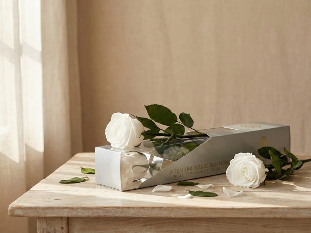 Rosa blanca eterna